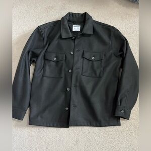 Old Navy Black Lightweight Shirt Jacket